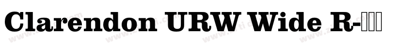 Clarendon URW Wide R字体转换